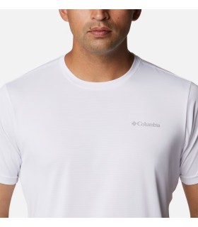 Camiseta Columbia Hike Crew White Hombre