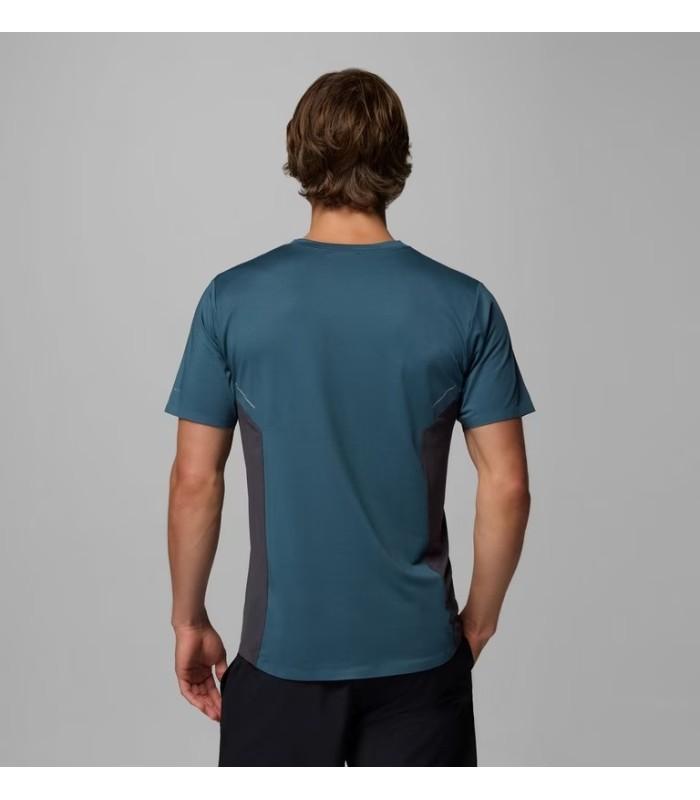 Camiseta Columbia Three Pitch Ss Crew Everblue Shark Hombre