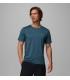 Camiseta Columbia Three Pitch Ss Crew Everblue Shark Hombre