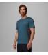 Camiseta Columbia Three Pitch Ss Crew Everblue Shark Hombre