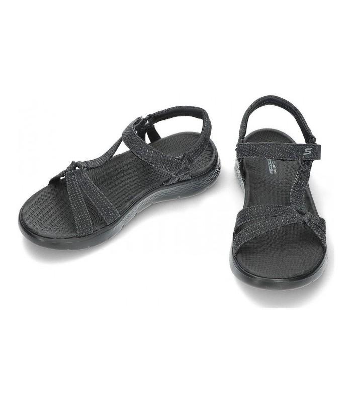 Sandalia Skechers Go Walk Flex Sandal Sublime Black Mujer