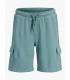 Pantalon Jack & Jones Jpstbradley Sweat Cargo Shorts Noos Junior Mineral  Blue