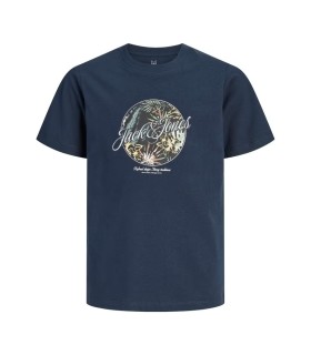 Camiseta Jack & Jones JJhonolulu Shape Tee SS Crew Neck Junior Navy Blazer