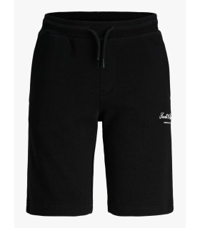 Pantalon Jack & Jones Jpstgordon Archive Sweat Shorts Mid Junior Black