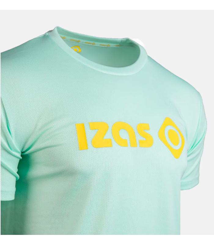 Camiseta Izas Creus Big Logo Hombre Fair Aqua Light Yellow
