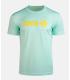 Camiseta Izas Creus Big Logo Hombre Fair Aqua Light Yellow