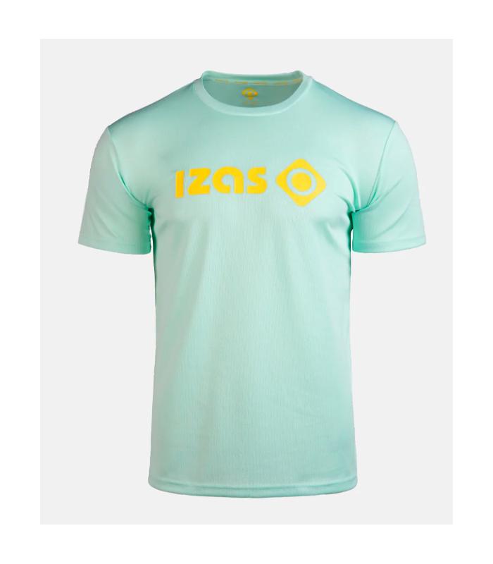 Camiseta Izas Creus Big Logo Hombre Fair Aqua Light Yellow