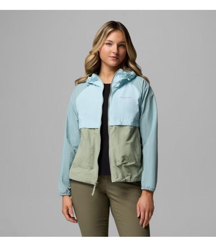 Chaqueta Columbia Spire Valley Windbreaker Cortavientos Safari Marine Mujer