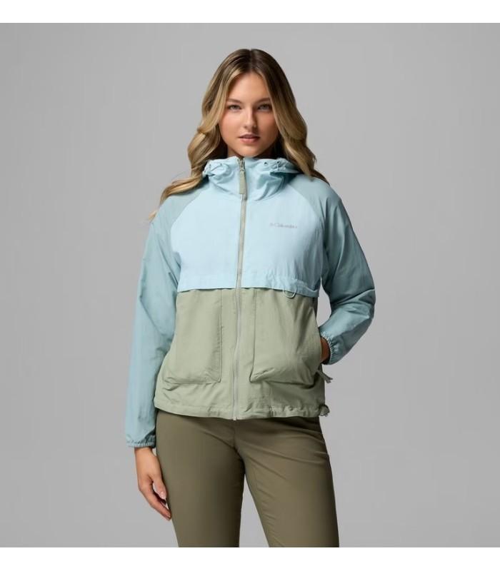Chaqueta Columbia Spire Valley Windbreaker Cortavientos Safari Marine Mujer