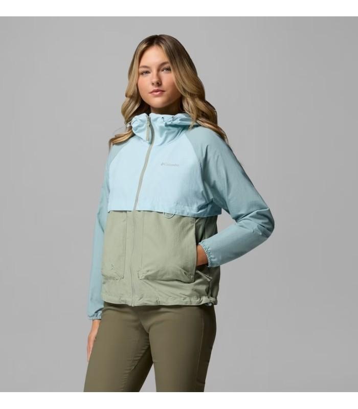 Chaqueta Columbia Spire Valley Windbreaker Cortavientos Safari Marine Mujer