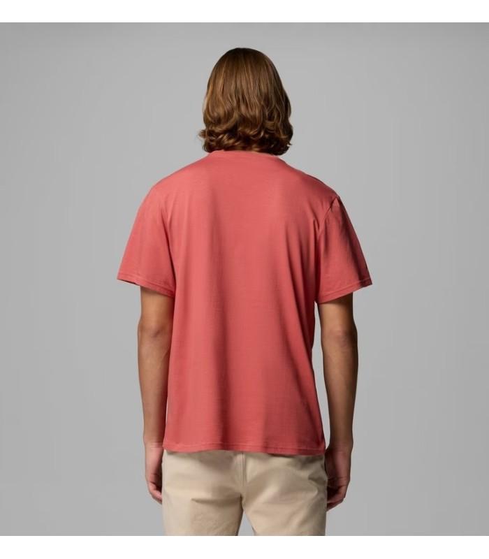 Camiseta Columbia CSC Basic Tee Washed Red Hombre