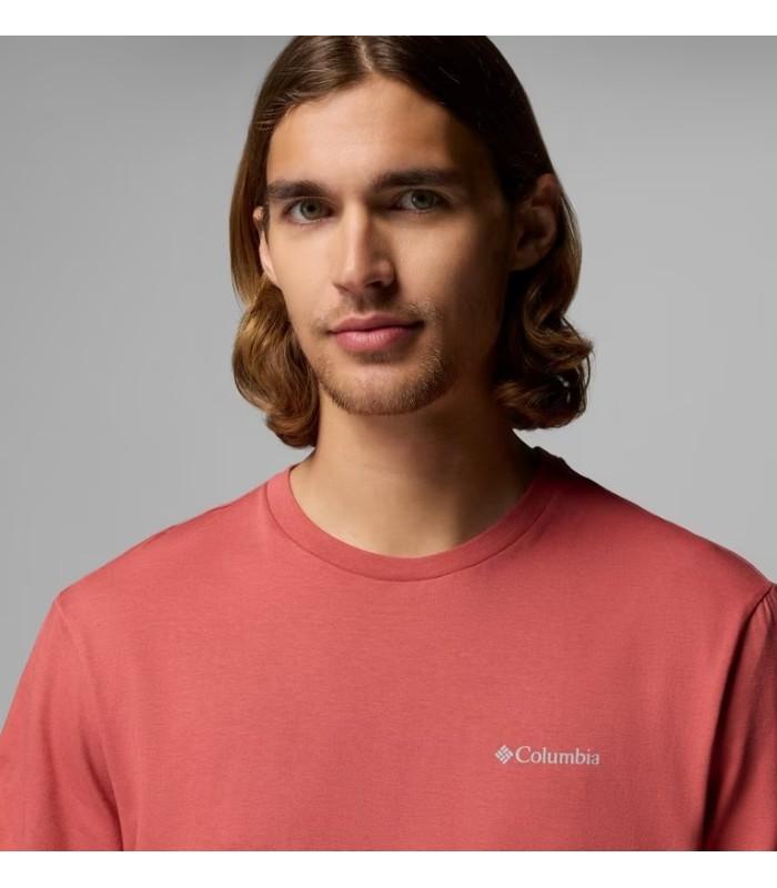 Camiseta Columbia CSC Basic Tee Washed Red Hombre