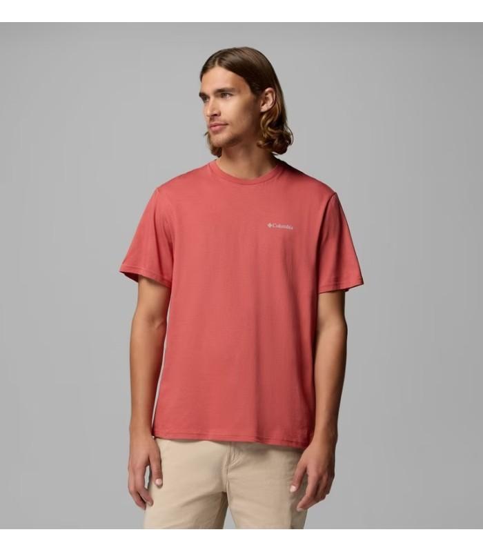 Camiseta Columbia CSC Basic Tee Washed Red Hombre