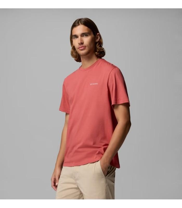 Camiseta Columbia CSC Basic Tee Washed Red Hombre
