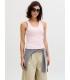 Camiseta Jack & Jones JXFrida SL U-Neck Top JRS Noos Mujer Pink A Boo