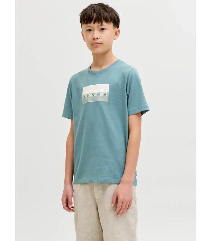 Camiseta Jack & Jones Jcofusion Dots Print Tee SS CN SN Junior Aqua Gray