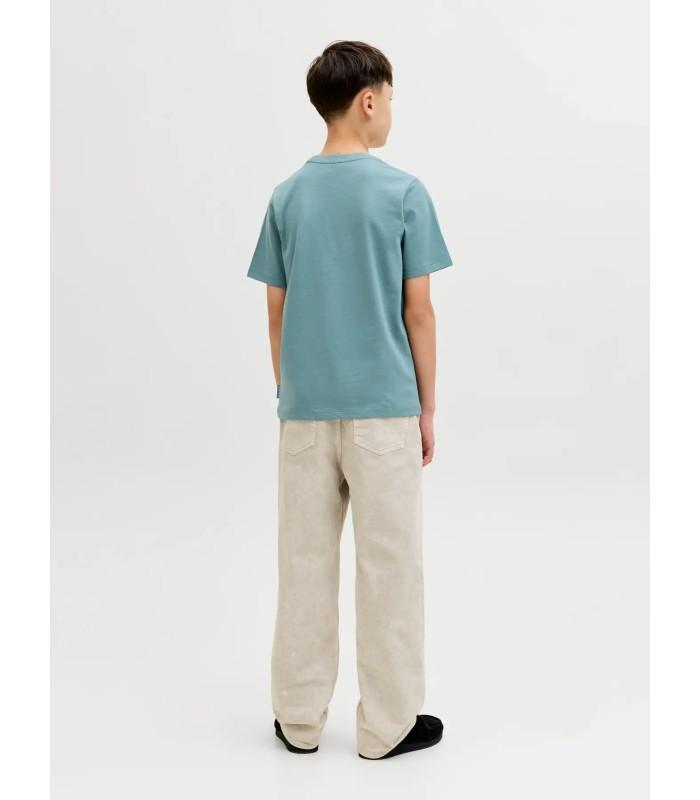 Camiseta Jack & Jones Jcofusion Dots Print Tee SS CN SN Junior Aqua Gray