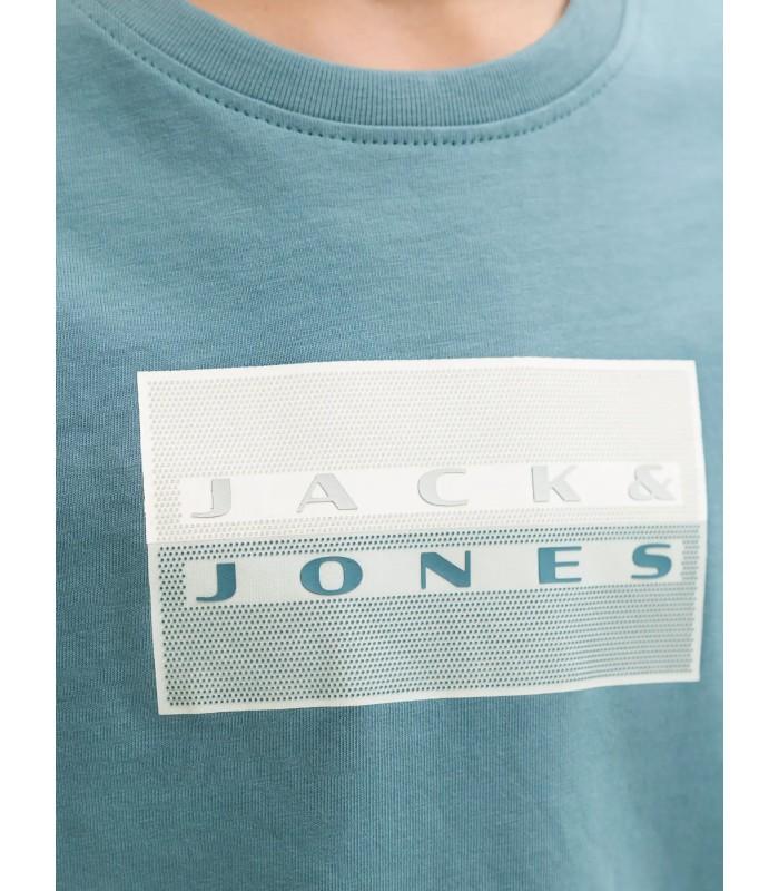Camiseta Jack & Jones Jcofusion Dots Print Tee SS CN SN Junior Aqua Gray