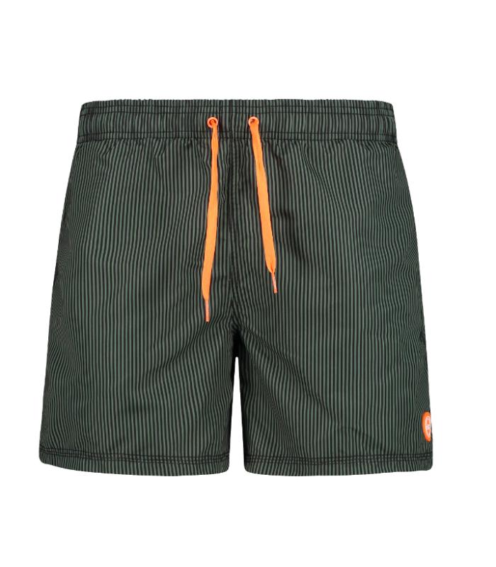 Bañador CMP Shorts Hombre Rayas Antracite/Salvia