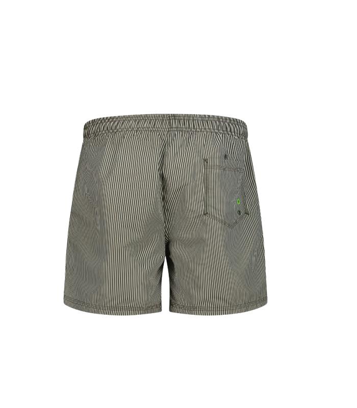 Bañador CMP Shorts Hombre Rayas Oilgreen/BCO