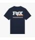 Camiseta Fox Checker 195 Original SS Tee Azul Medianoche