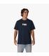 Camiseta Fox Checker 195 Original SS Tee Azul Medianoche