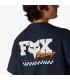 Camiseta Fox Checker 195 Original SS Tee Azul Medianoche