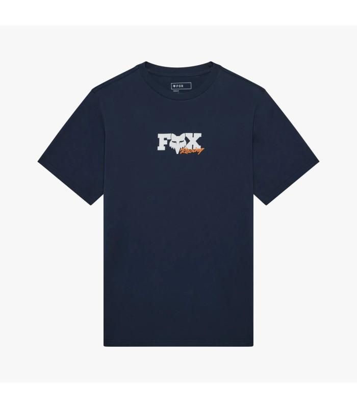 Camiseta Fox Checker 195 Original SS Tee Azul Medianoche