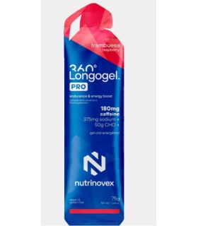 Nutrinovex Longogel 180MG De Cafeina Frambuesa