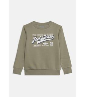 Sudadera Jack & Jones JJelogo Sweat Crew 2 Col Aw26 SN Junior Vetiver