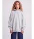 Sudadera Jack & jones Jxnelly LS Hood SWT LN Niña Light Grey Mela