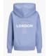 Sudadera Jack & jones Jxnelly LS Hood SWT LN Niña Country Blue London