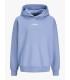 Sudadera Jack & jones Jxnelly LS Hood SWT LN Niña Country Blue London