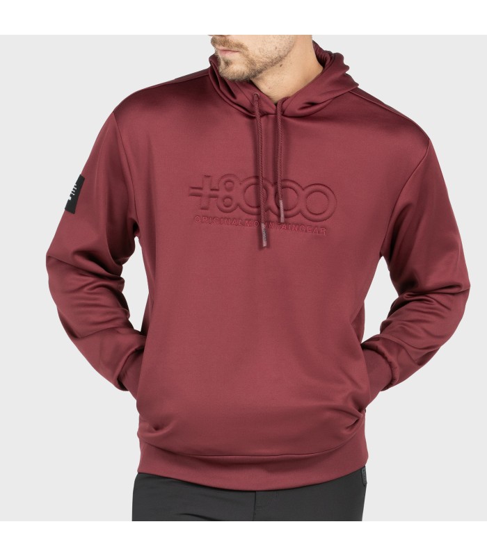 Sudadera +8000 Absol Granate Hombre