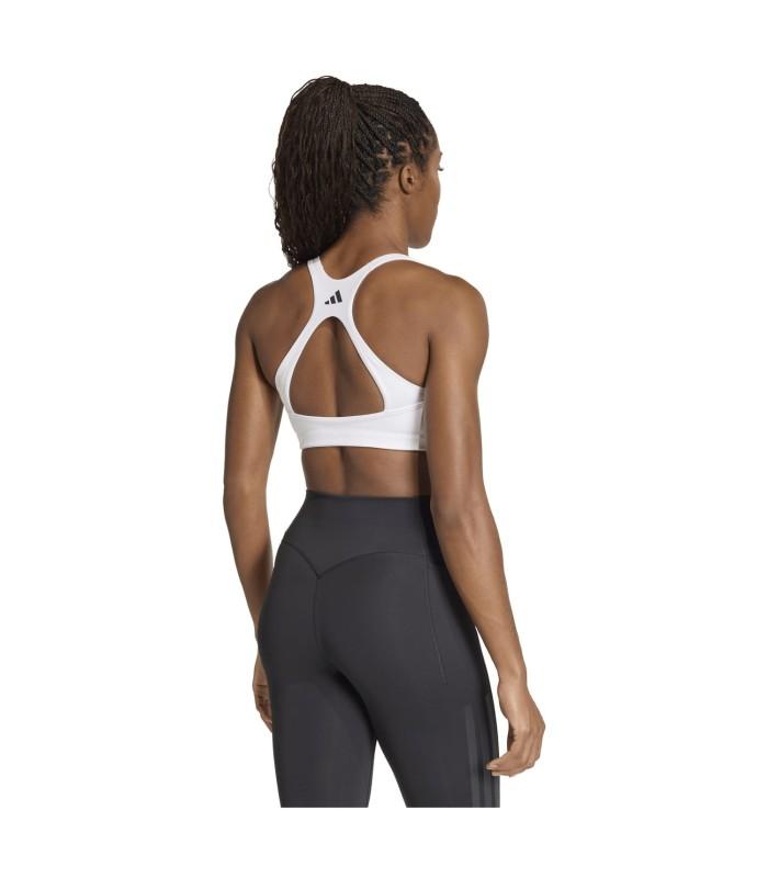 Top Adidas OPT 3S MS Bra Blanco Negro Mujer