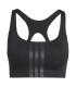 Top Adidas OPT 3S MS Bra Negro Mujer