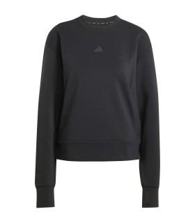 Sudadera Adidas D4T KNIT Crew Negro Mujer