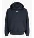 Sudadera Jack & Jones JCoclub Back Script Sweat Hood SN Junior Negro