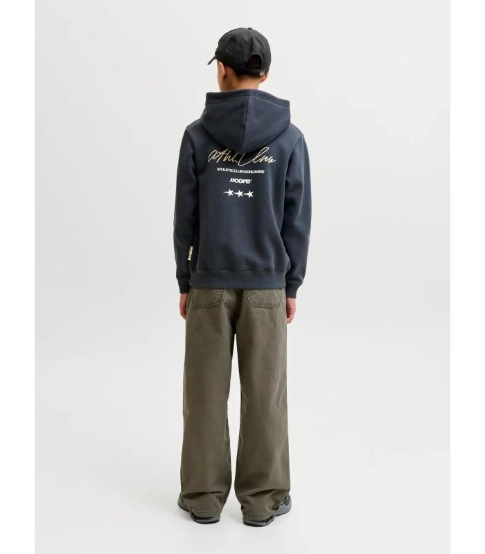 Sudadera Jack & Jones JCoclub Back Script Sweat Hood SN Junior Negro