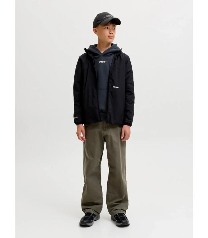 Sudadera Jack & Jones JCoclub Back Script Sweat Hood SN Junior Negro