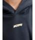 Sudadera Jack & Jones JCoclub Back Script Sweat Hood SN Junior Negro