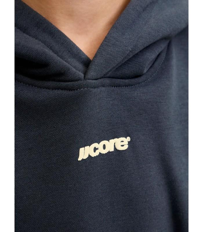 Sudadera Jack & Jones JCoclub Back Script Sweat Hood SN Junior Negro