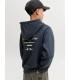 Sudadera Jack & Jones JCoclub Back Script Sweat Hood SN Junior Negro