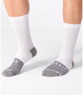 Calcetines Gobik Winter Merino Snowflake Unisex Blanco Gris