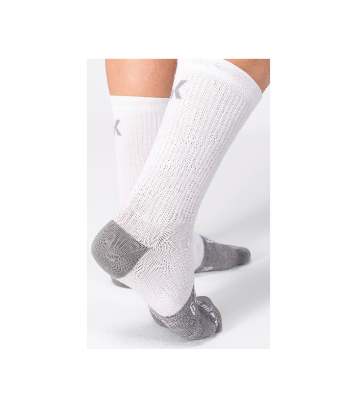 Calcetines Gobik Winter Merino Snowflake Unisex Blanco Gris