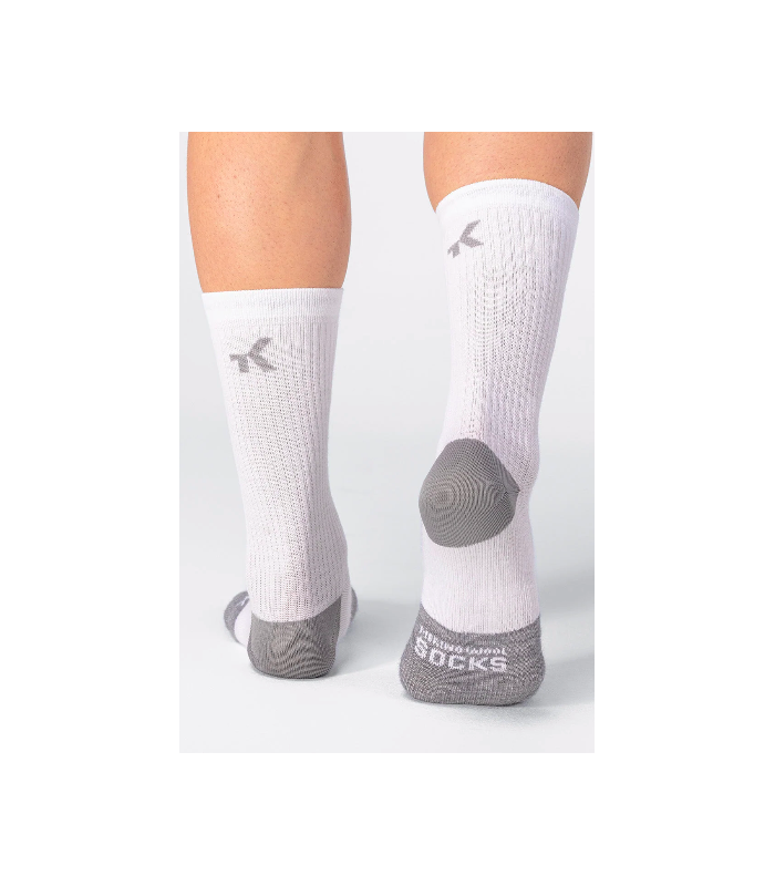 Calcetines Gobik Winter Merino Snowflake Unisex Blanco Gris