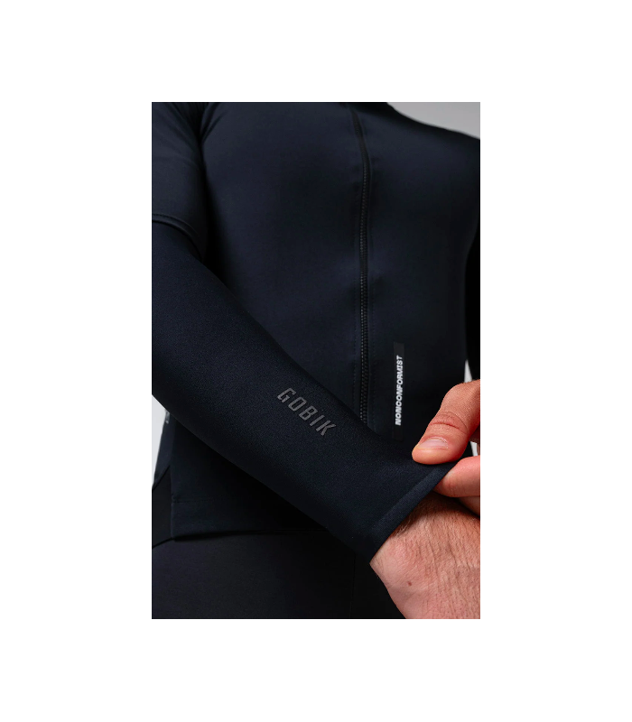 Manguitos Gobik Kaba 2.0 Termicos Unisex Pitch Negro
