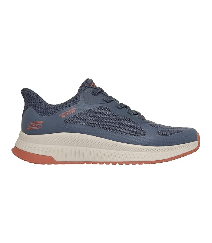 Zapatilla Skechers Bobs Squad 4 Navy Orng Hombre