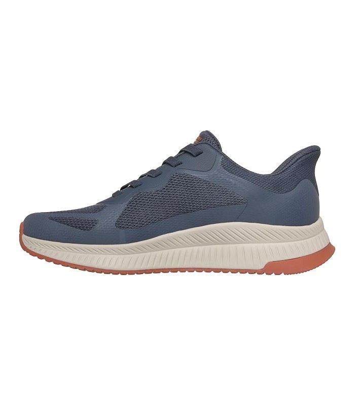 Zapatilla Skechers Bobs Squad 4 Navy Orng Hombre