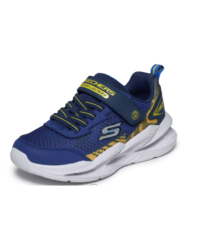 Zapatilla Skechers Meteor Lights 2.0 Junior Azul Amarillo